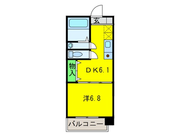 ハイネス・センターコートの物件間取画像